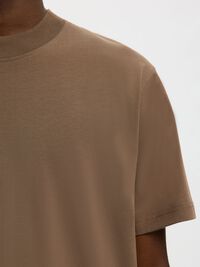 SHORT-SLEEVED RELAXED FIT T-SHIRT, Chocolate Chip, highres