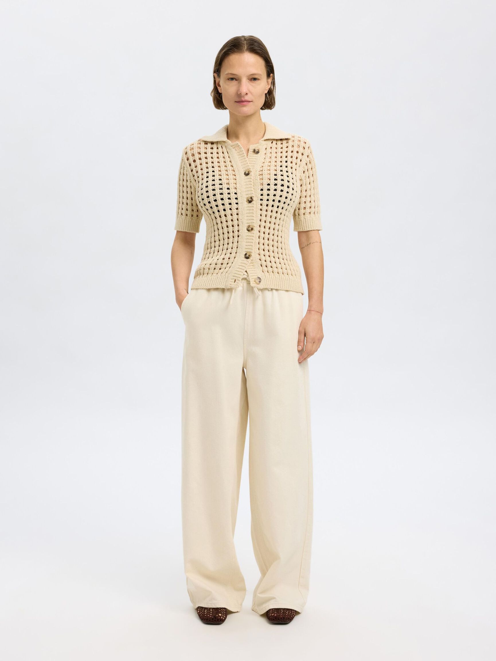 MODÈLE AU CROCHET CARDIGAN EN MAILLE, Birch, highres