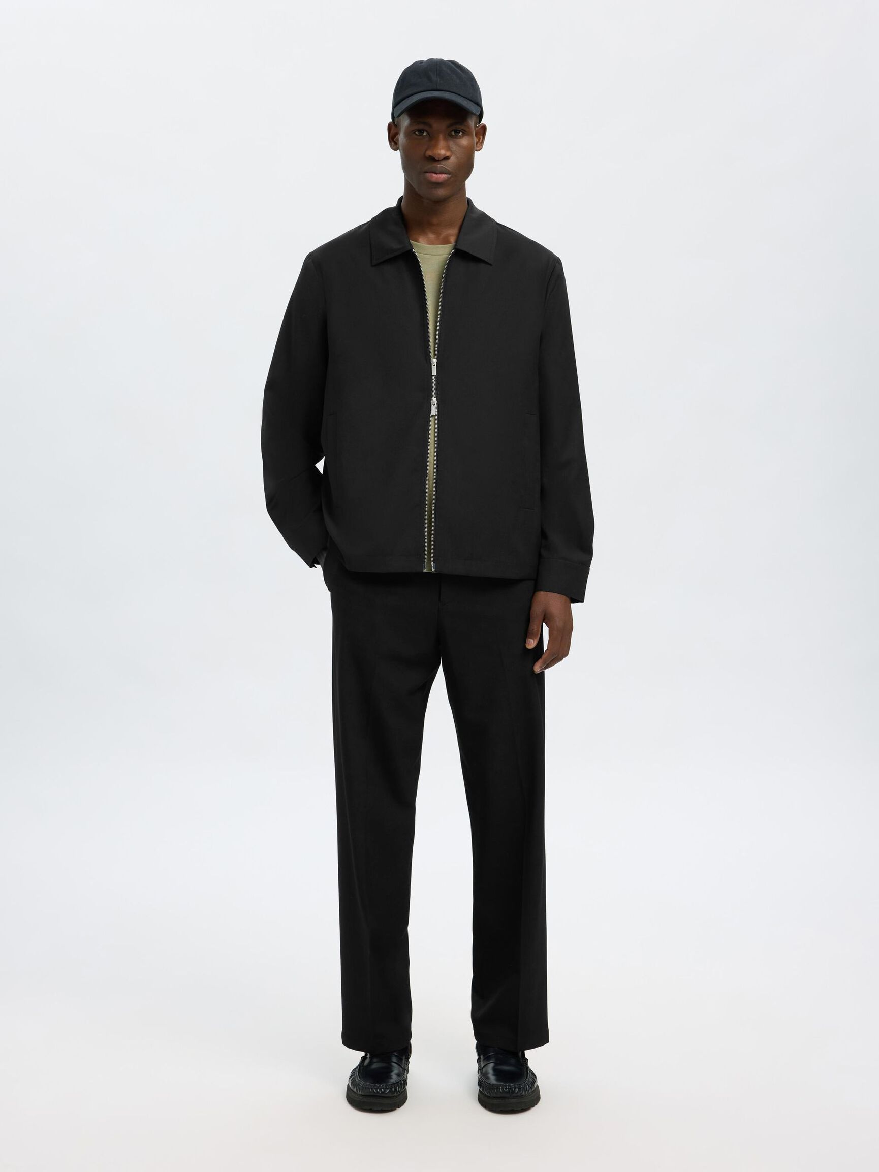 LIGHTWEIGHT SHORT JACKET, Black, highres