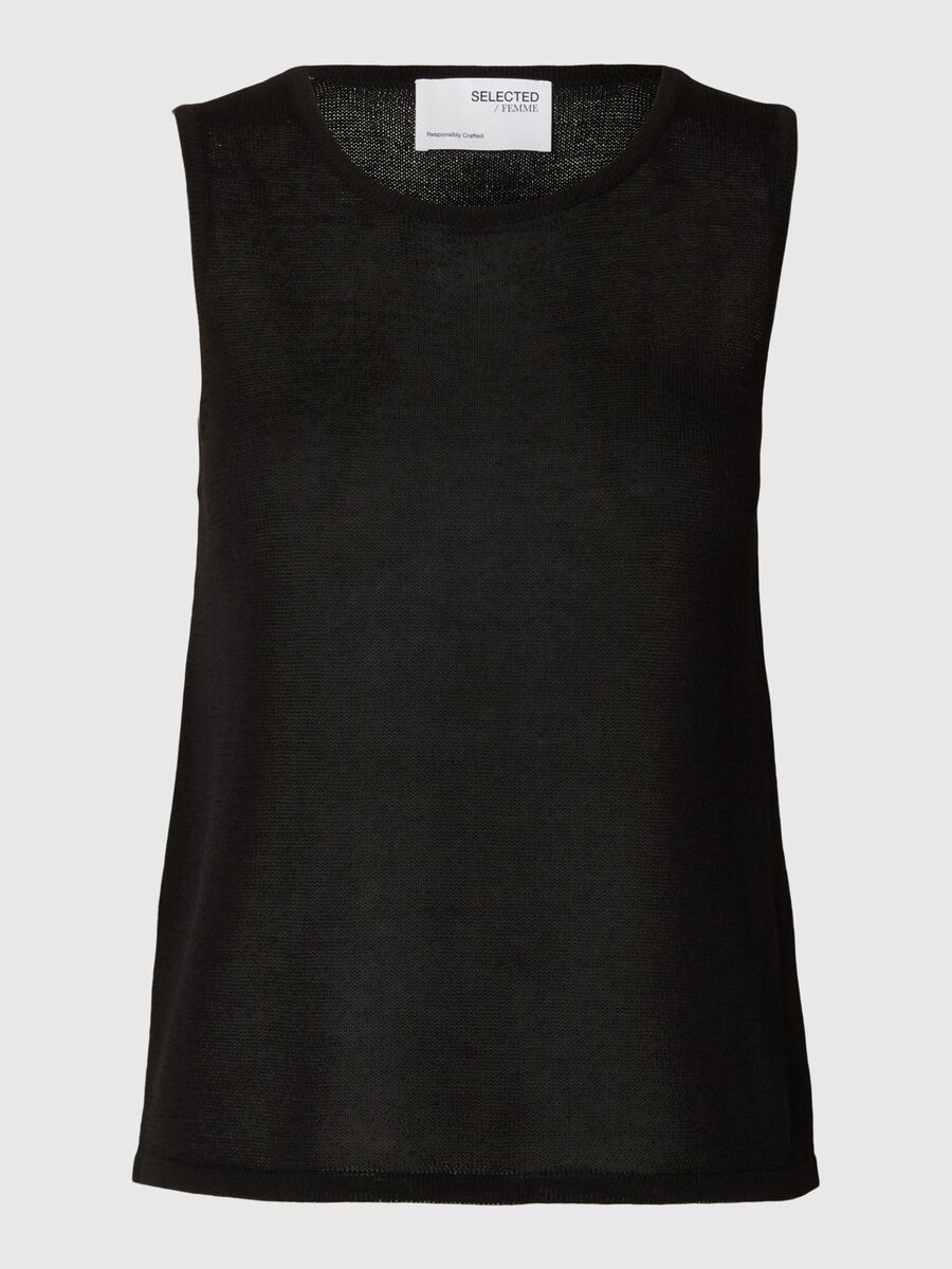 Selected STRICK TANKTOP, Black, highres - 16093769_Black_001.jpg