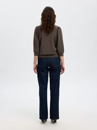 PUFF SLEEVE SWEATSHIRT, Delicioso, highres