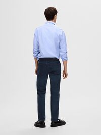 DARK WASH STRAIGHT FIT JEANS, Blue Black Denim, highres