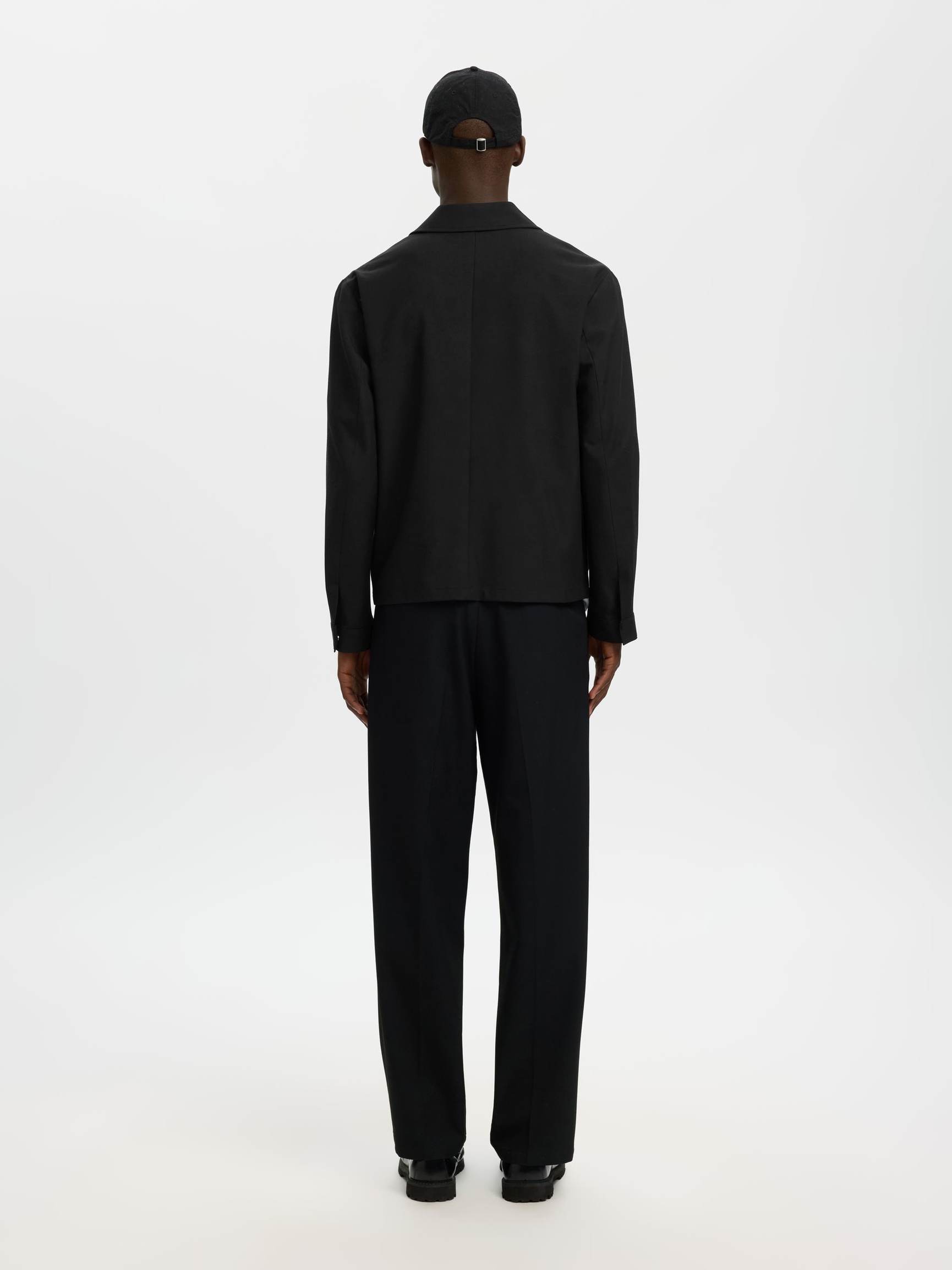 TAILORED OVERSHIRT, Black, highres