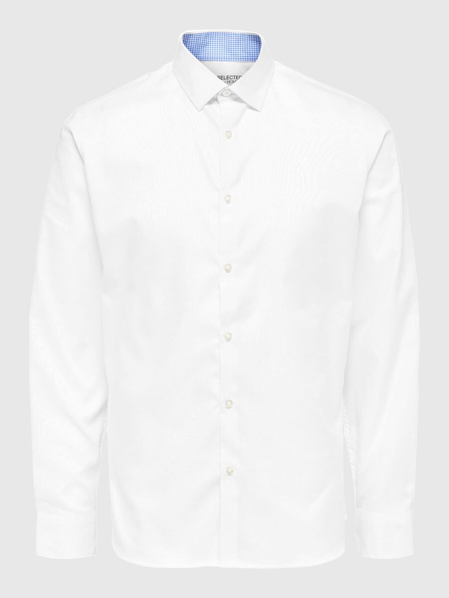 Selected SLIM FIT HEMD, Bright White, highres - 16058640_BrightWhite_001.jpg