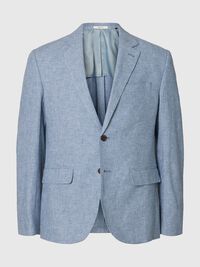 REGULAR FIT EINREIHIGER BLAZER, Light Blue, highres