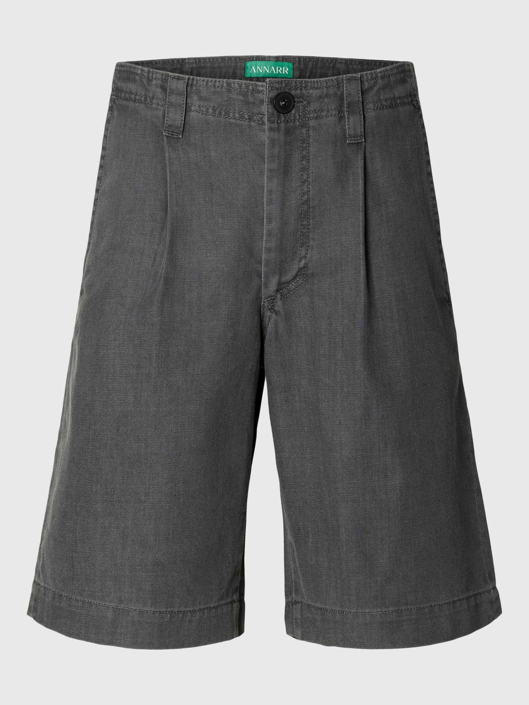SELVEDGE DENIM SHORTS, Light Grey Denim, highres