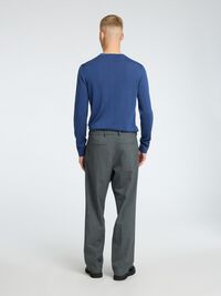 220 LOOSE-FIT TROUSERS, Grey Melange, highres