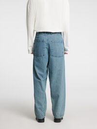 LIGHT WASH LOOSE-FIT JEANS, Light Blue, highres