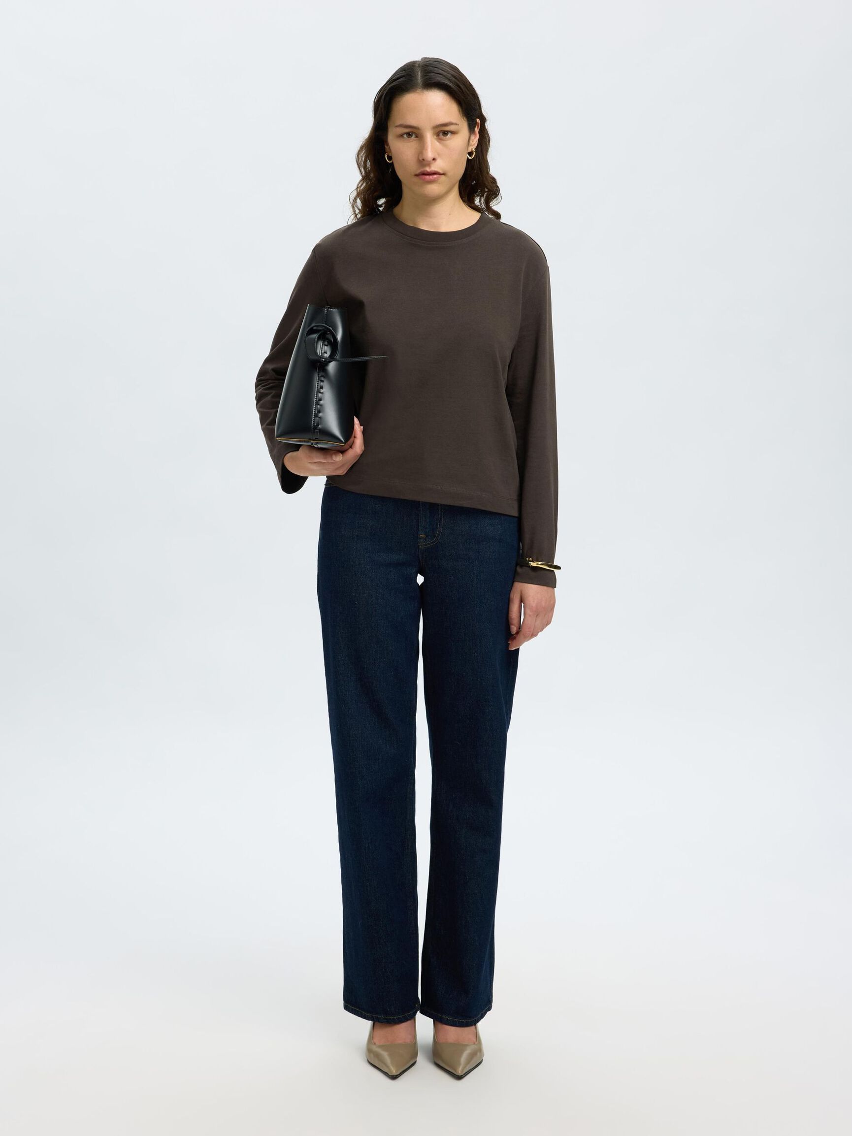 LONG-SLEEVED BOXY T-SHIRT, Delicioso, highres