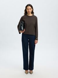 LONG-SLEEVED BOXY T-SHIRT, Delicioso, highres