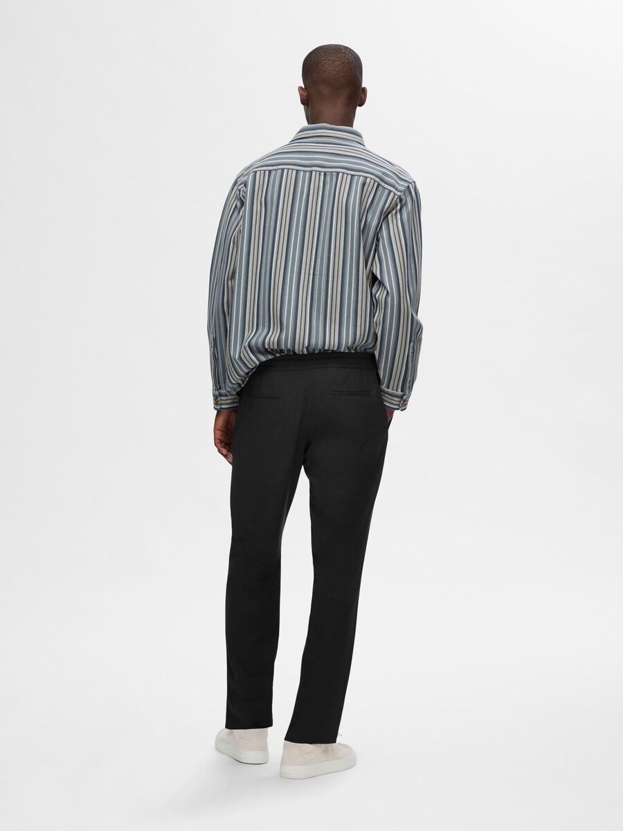 Selected 196 STRAIGHT FIT TROUSERS, Black, highres - 16094297_Black_004.jpg