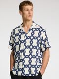 Selected PATTERNED SHORT SLEEVED SHIRT, Egret, highres - 16088360_Egret_1165905_008.jpg