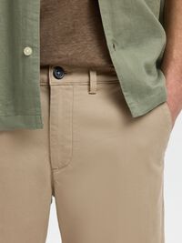 SLIM-FIT CHINO SHORTS, Greige, highres