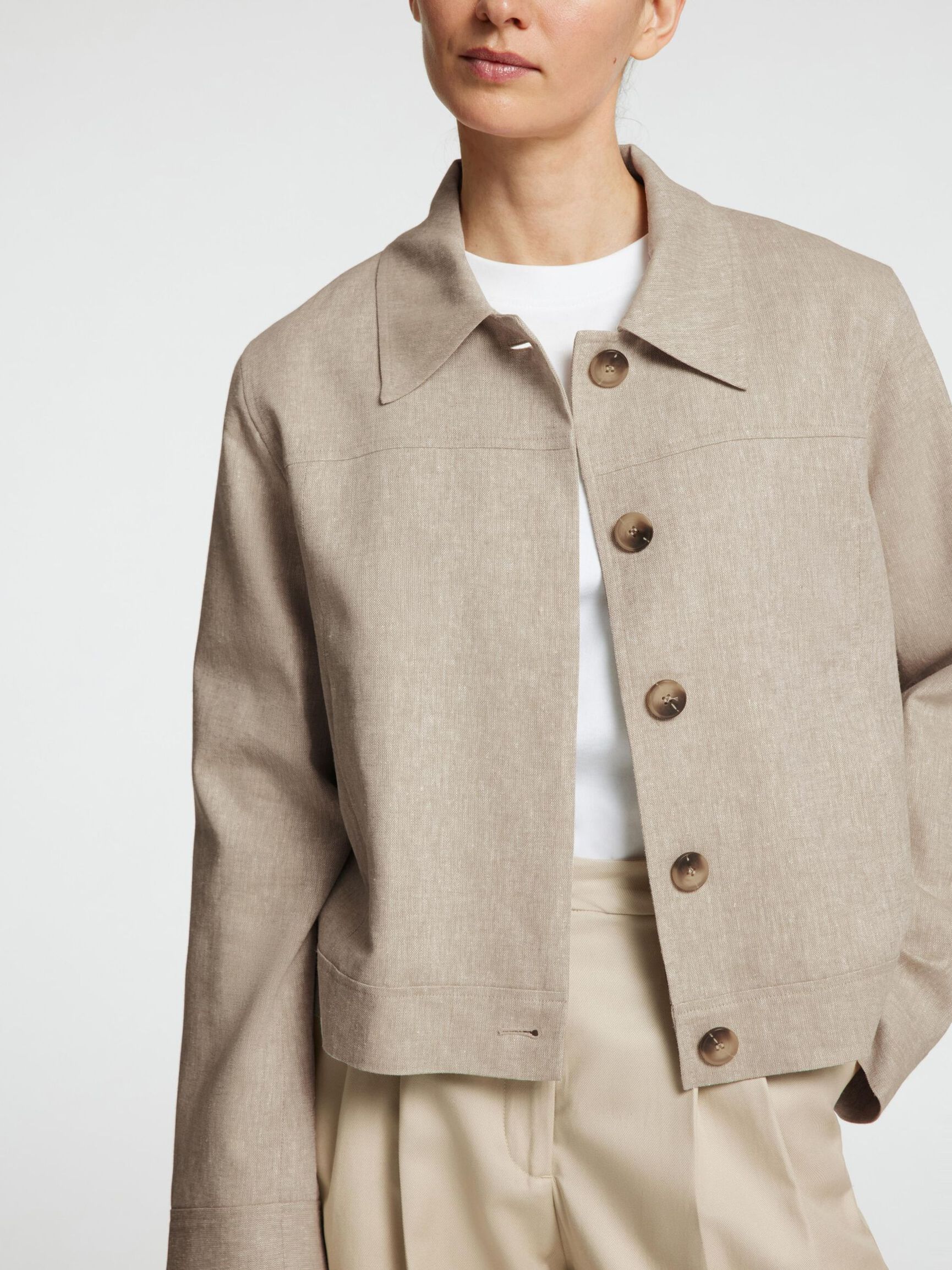 LONG SLEEVED SHORT JACKET, Nomad, highres
