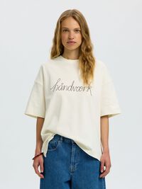 T-SHIRT, Egret, highres