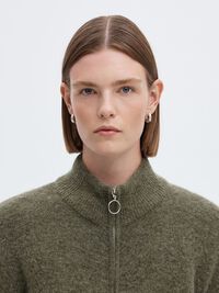 LAINE MÉLANGÉE CARDIGAN, Kalamata, highres
