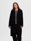 Selected SINGLE-BREASTED WOOL BLEND COAT, Black, highres - 16090094_Black_003.jpg
