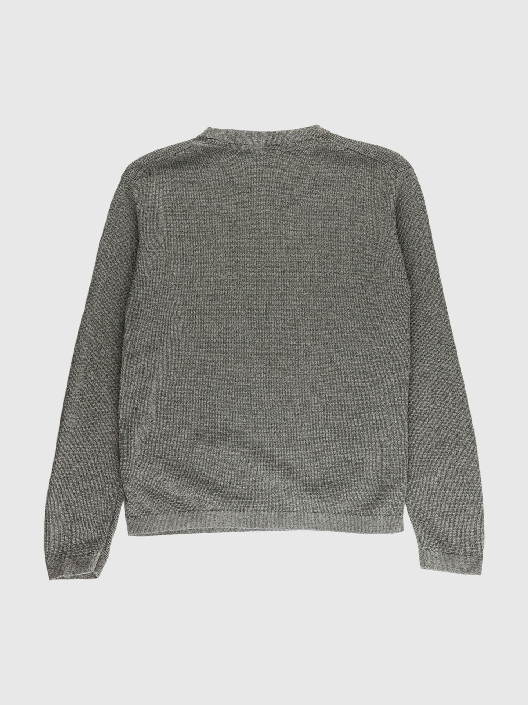 WAFFLE KNIT JUMPER, Winter Moss, highres