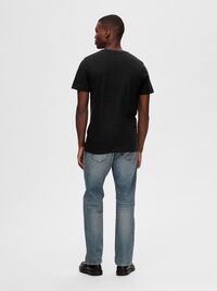 3-PACK COTTON T-SHIRT, Black, highres