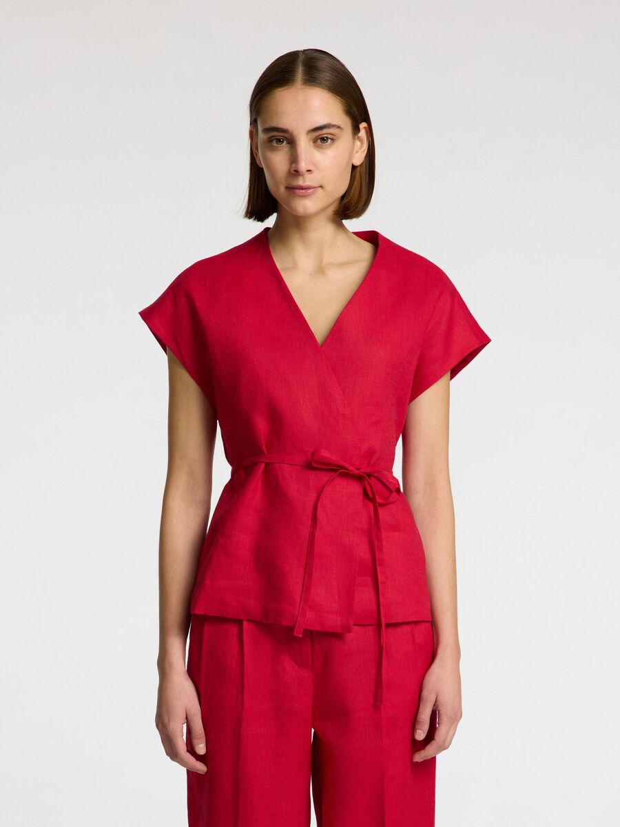 Selected 100% LINEN VEST TOP, Savvy Red, highres - 16098998_SavvyRed_003.jpg