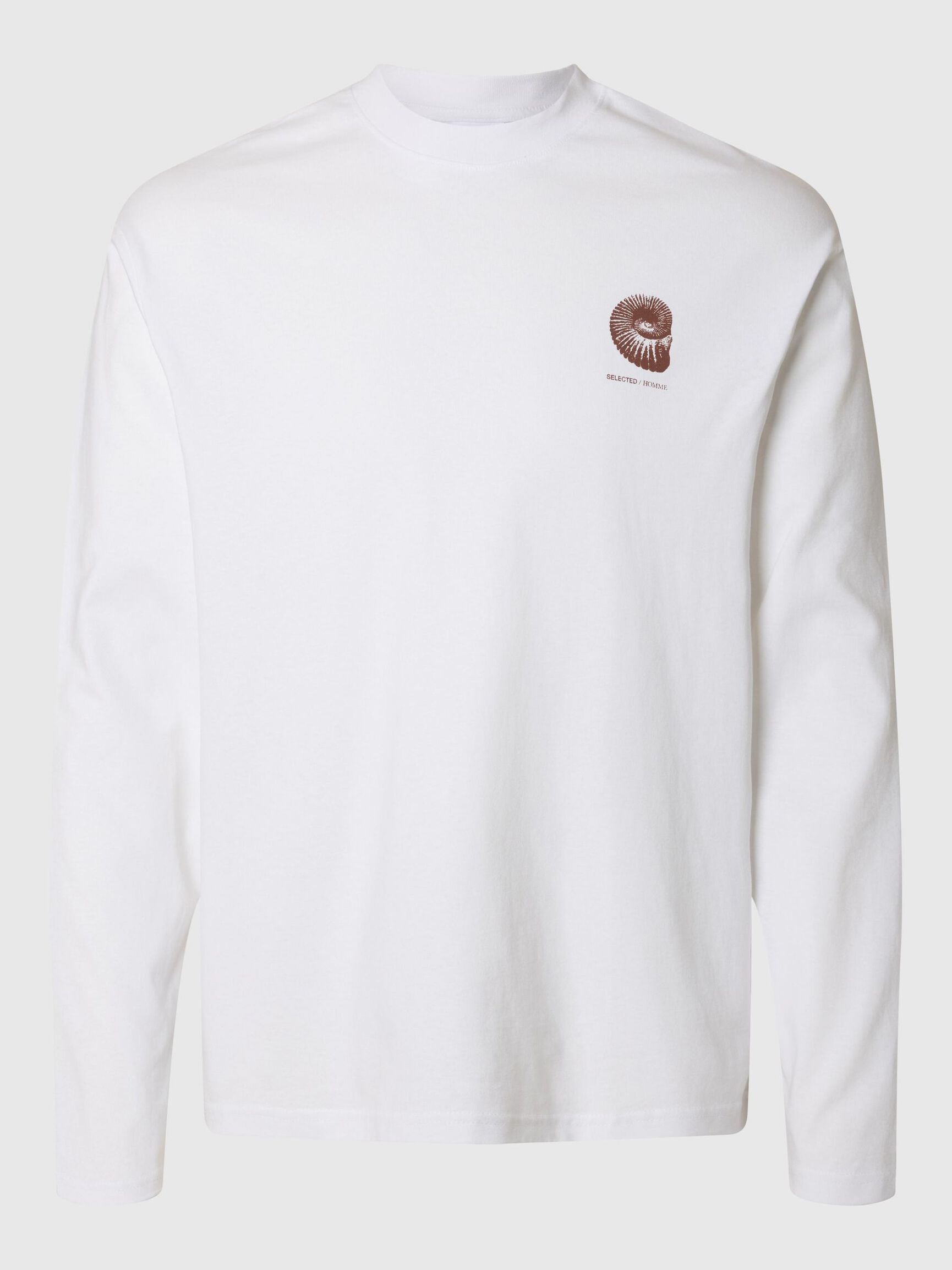 PRINT LONGSLEEVE, Bright White, highres