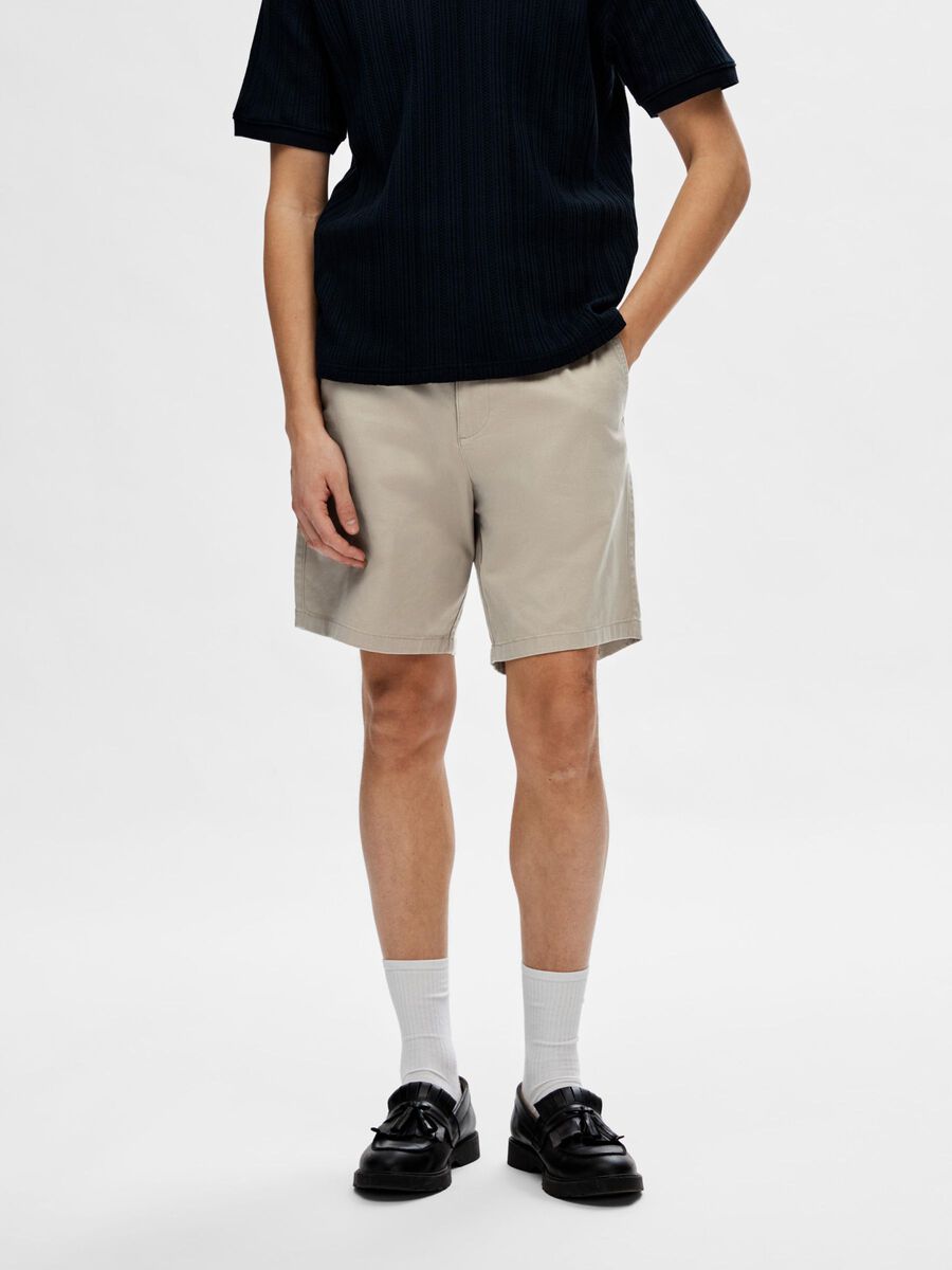 Selected REGULAR-FIT FLEX SHORTS, Chinchilla, highres - 16092256_Chinchilla_003.jpg