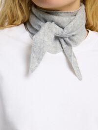 100% KASCHMIR SCHAL, Light Grey Melange, highres