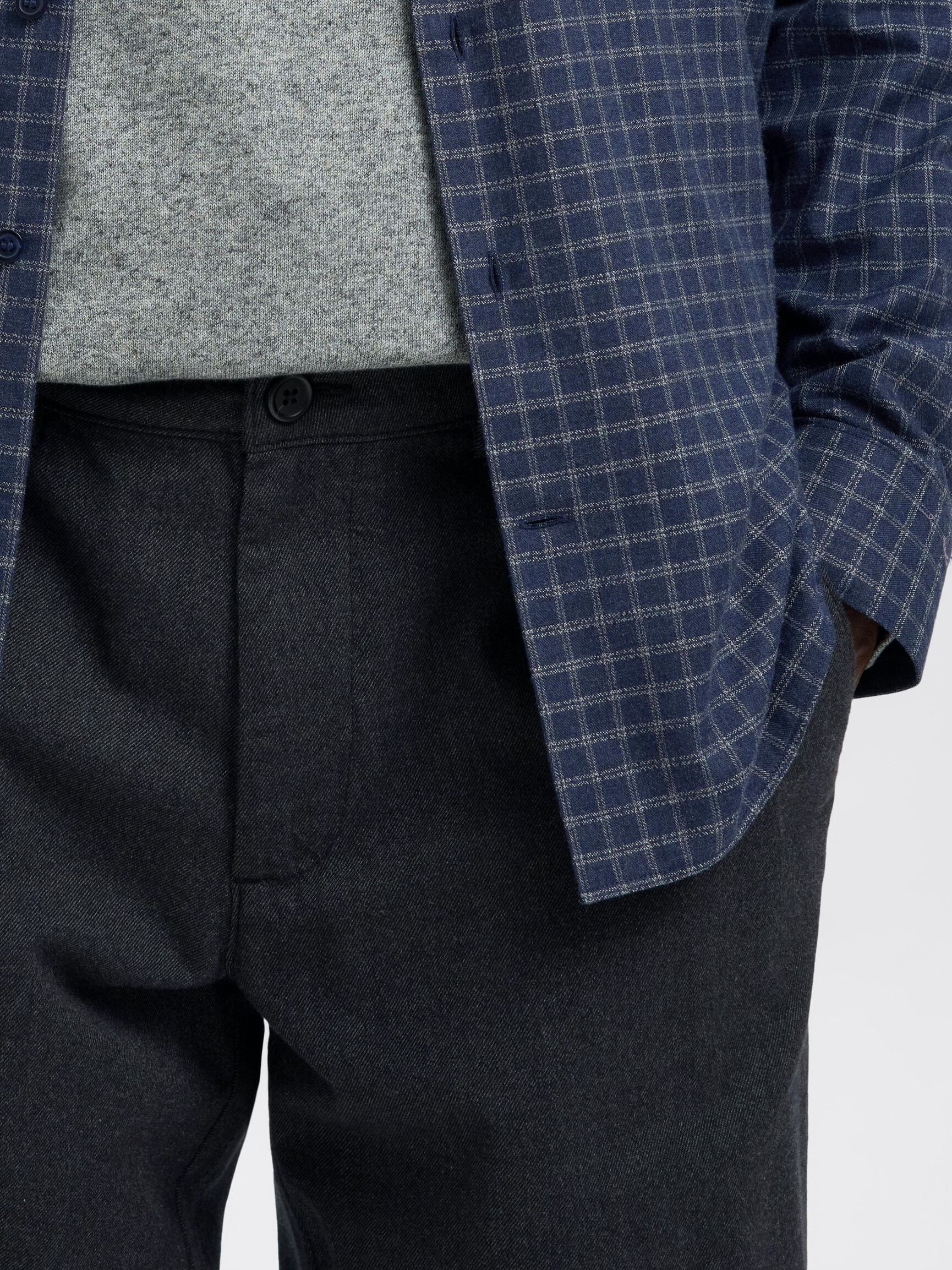 196 PANTALON DROIT, Dark Grey, highres