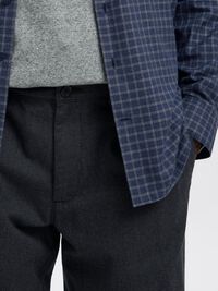 196 PANTALON DROIT, Dark Grey, highres