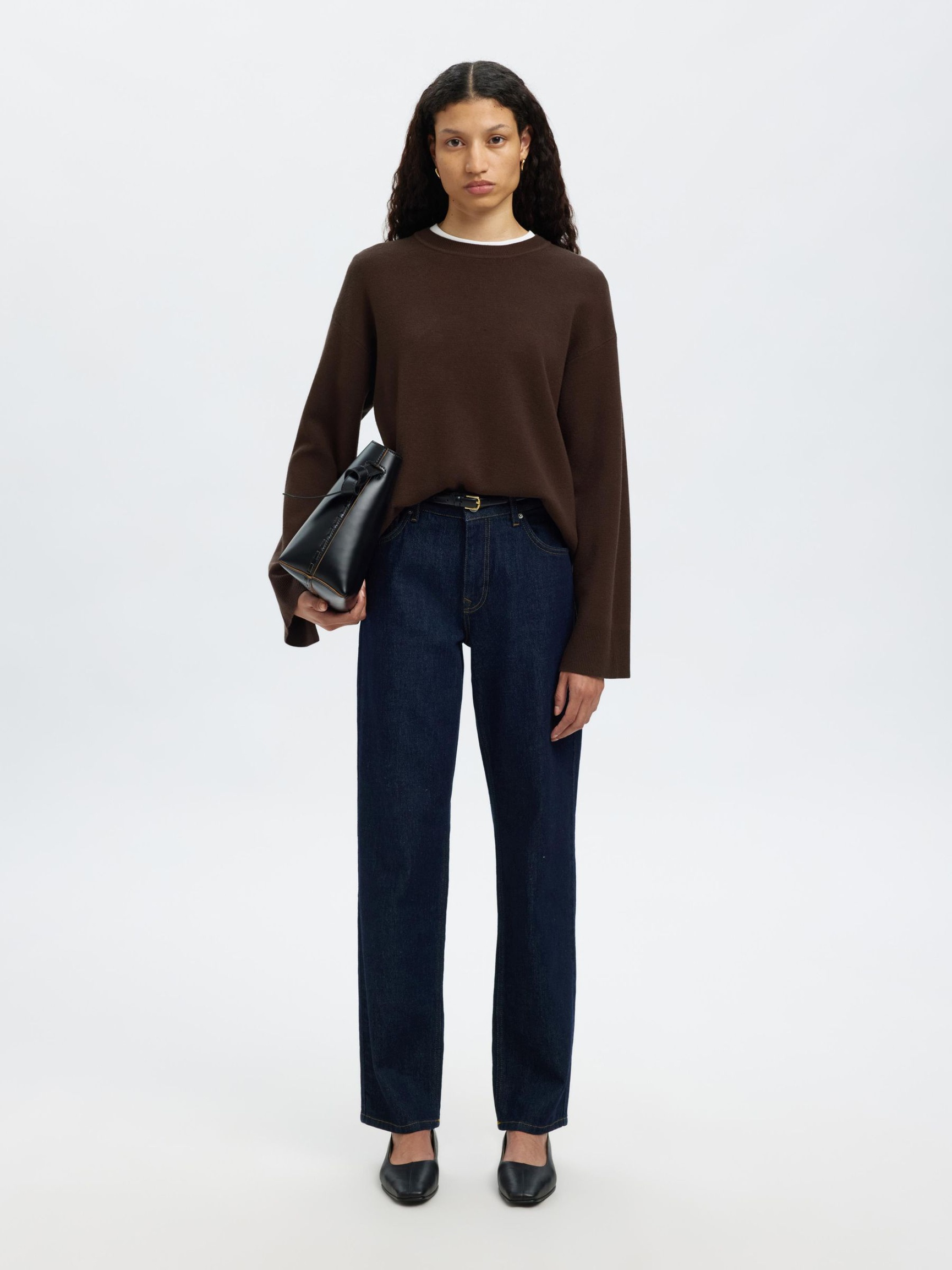 VISCOSE BLEND KNITTED JUMPER, Delicioso, highres
