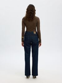 DRAPED LONG SLEEVED TOP, Delicioso, highres