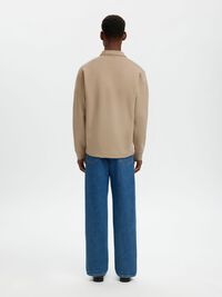 POLO STYLE SWEATSHIRT, Pure Cashmere, highres