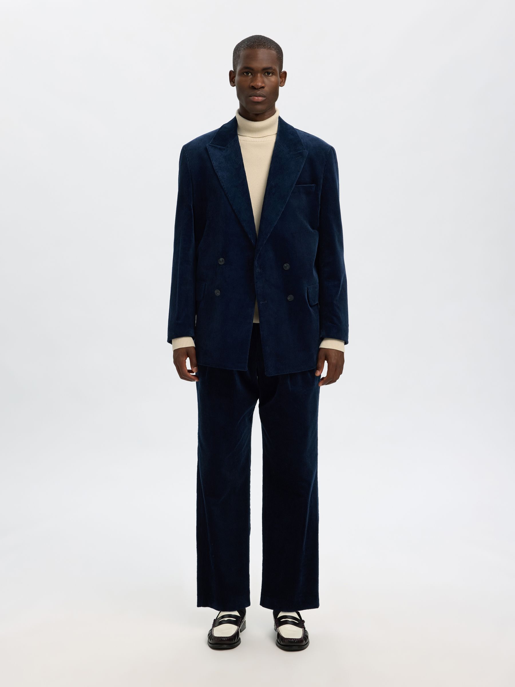 BAUMWOLL ROLLKRAGENPULLOVER, Oatmeal, highres