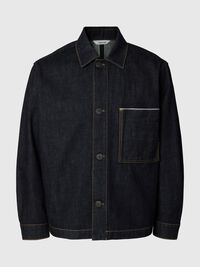 DENIMJAKKE, Dark Blue Denim, highres