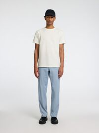 SEERSUCKER T-SHIRT, Egret, highres