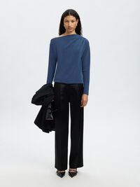 LANGE MOUWEN OFF-SHOULDER TOP, Key Largo, highres