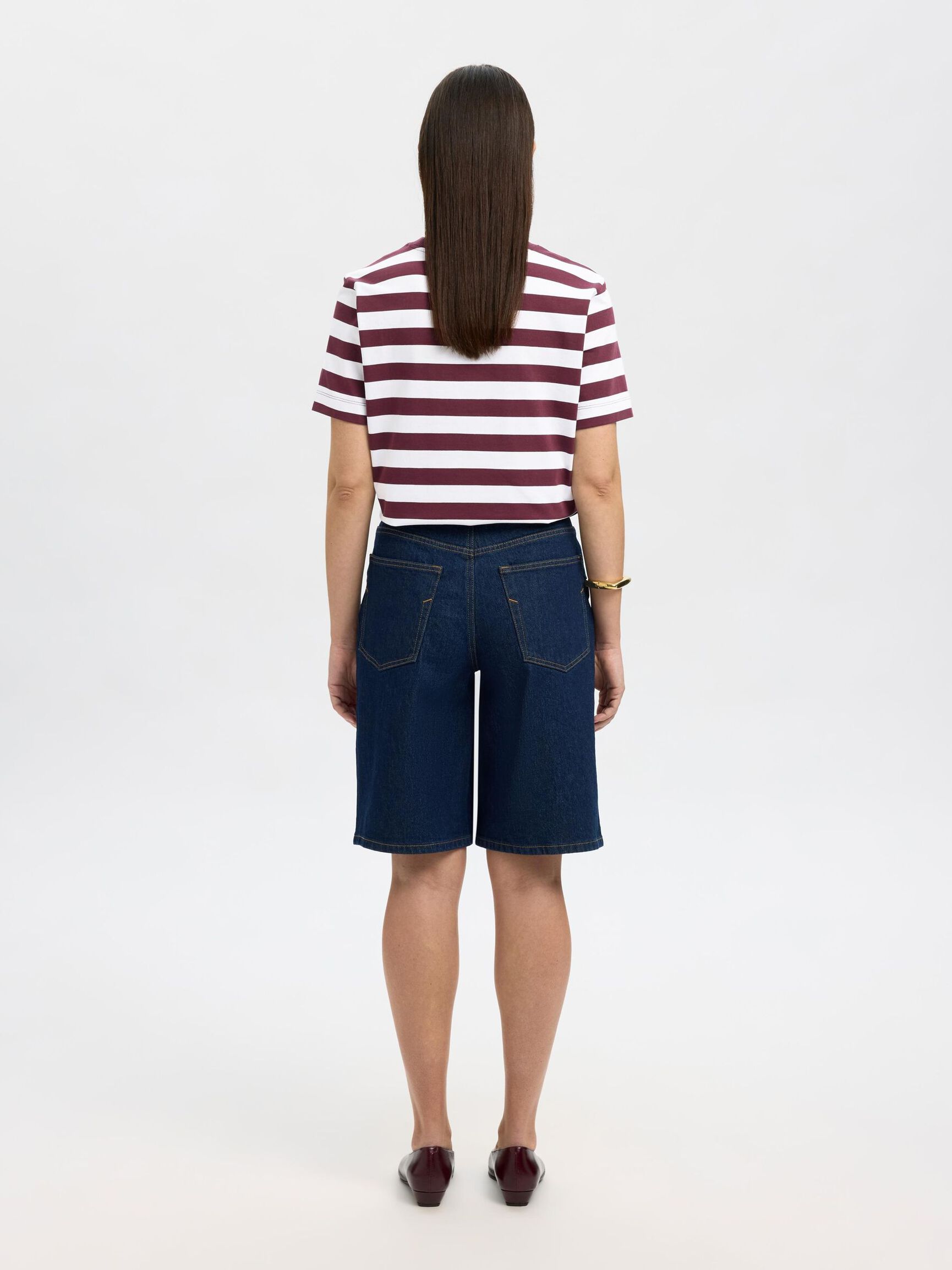 STRIPED BOXY FIT T-SHIRT, Fig, highres