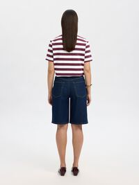 STRIPED BOXY FIT T-SHIRT, Fig, highres