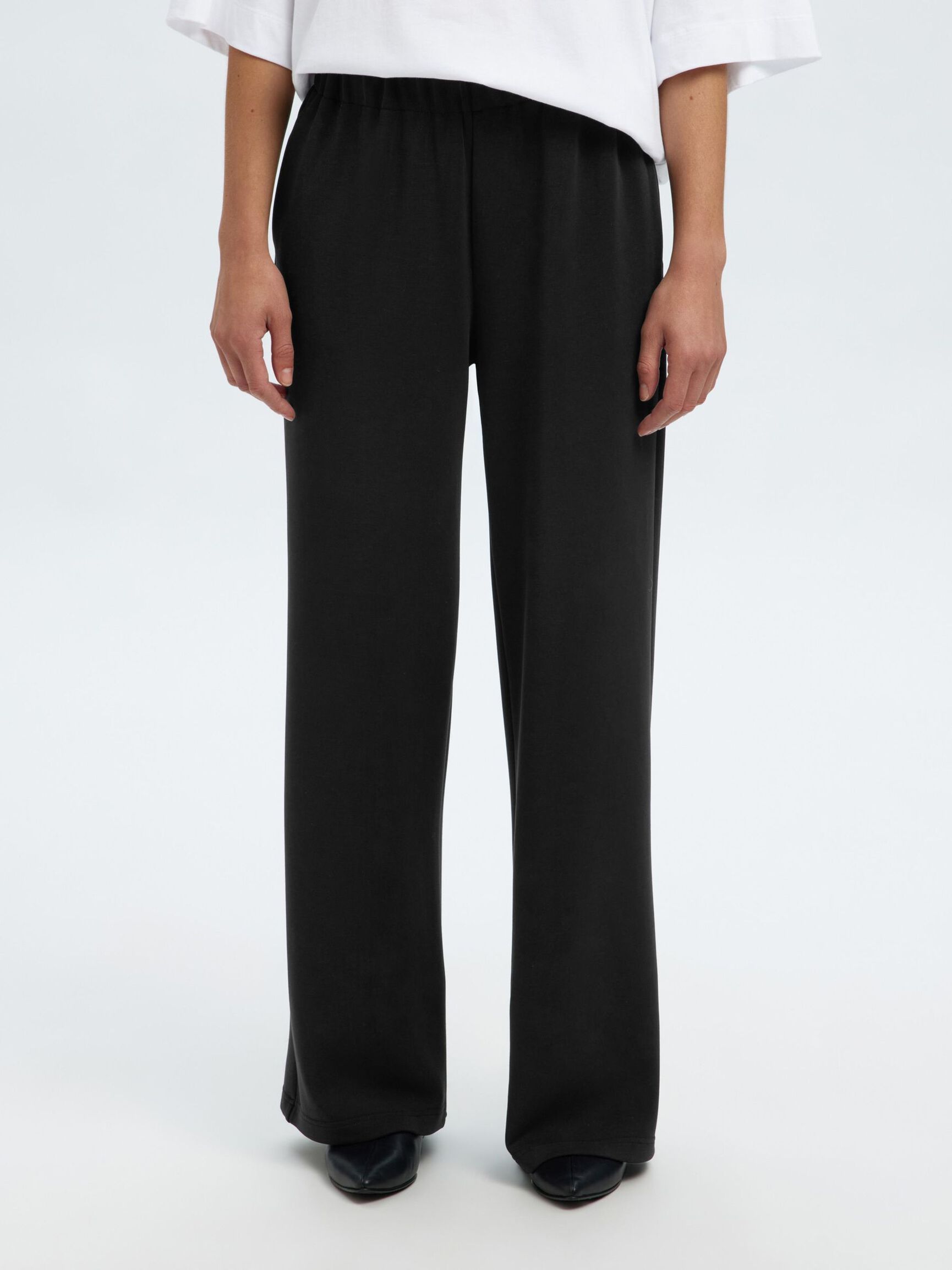 RELAXED FIT HOSE, Black, highres