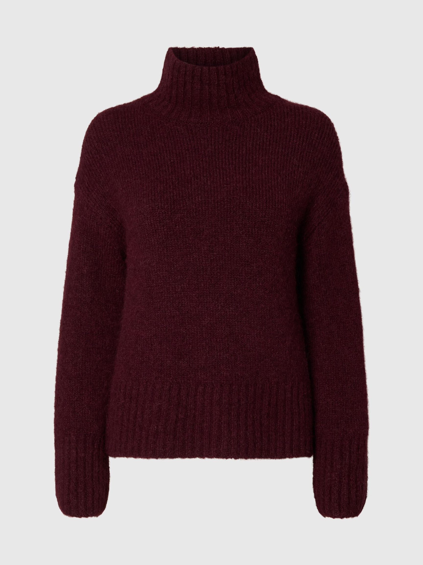 WOOL BLEND HIGH-NECK JUMPER, Fig, highres