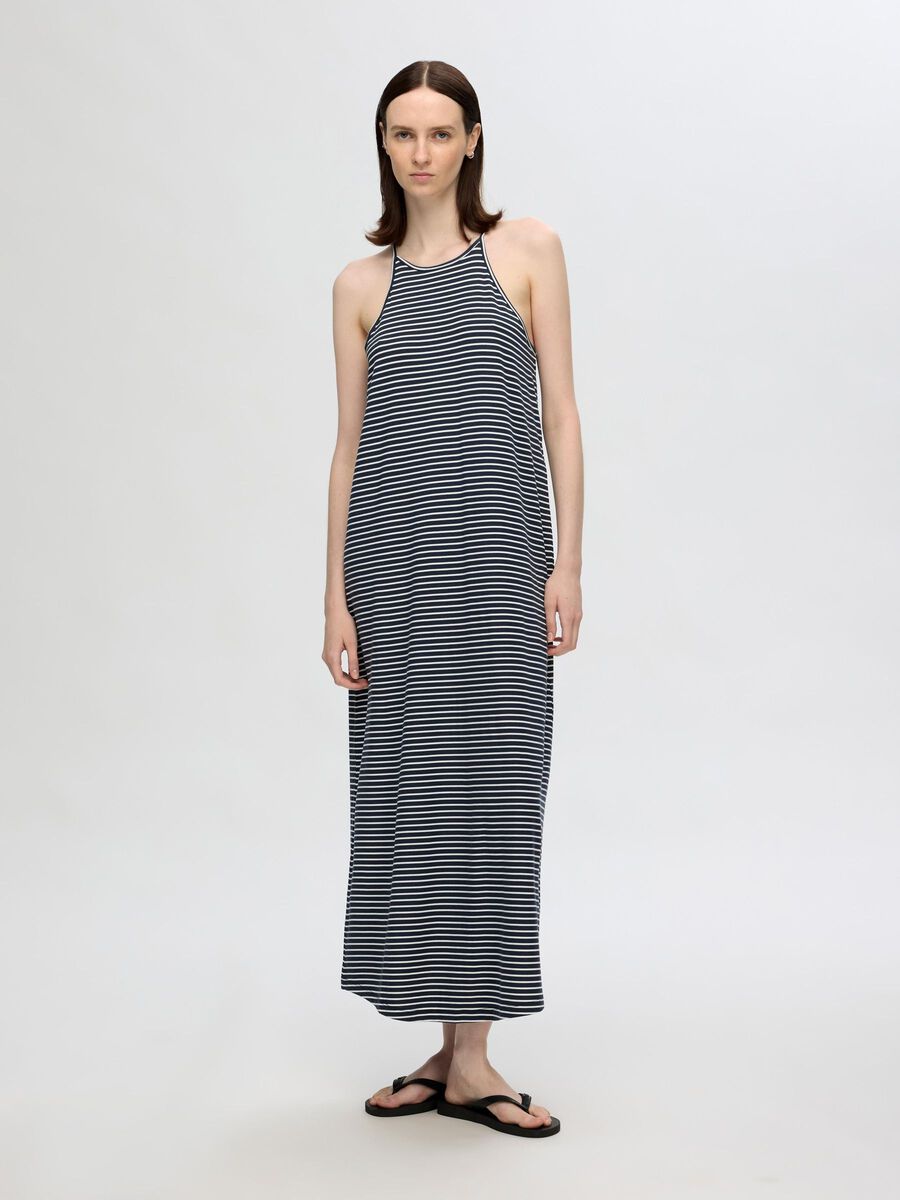 Selected STRIPED  MAXI DRESS, Dark Sapphire, highres - 16094079_DarkSapphire_1108722_003.jpg