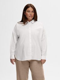 OVERSIZED HEMD, Bright White, highres
