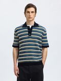 Selected MET KORTE MOUWEN GEBREIDE POLO, Sky Captain, highres - 16100181_SkyCaptain_1238654_003.jpg