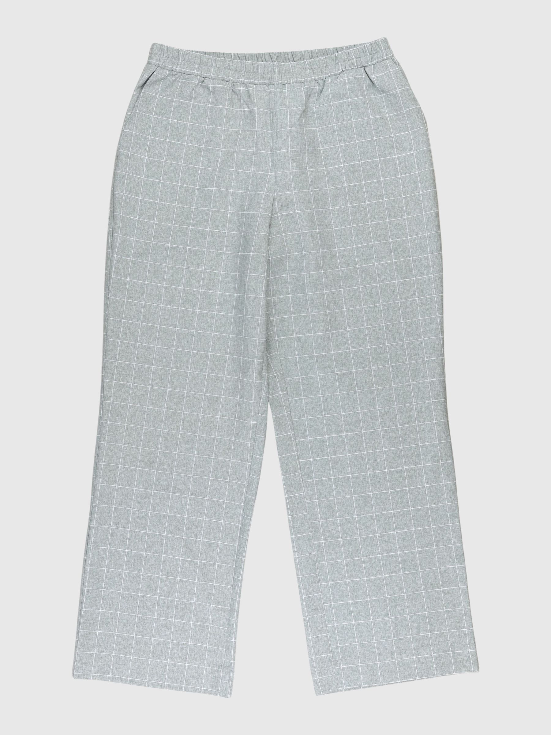 TROUSERS, Grey Melange, highres