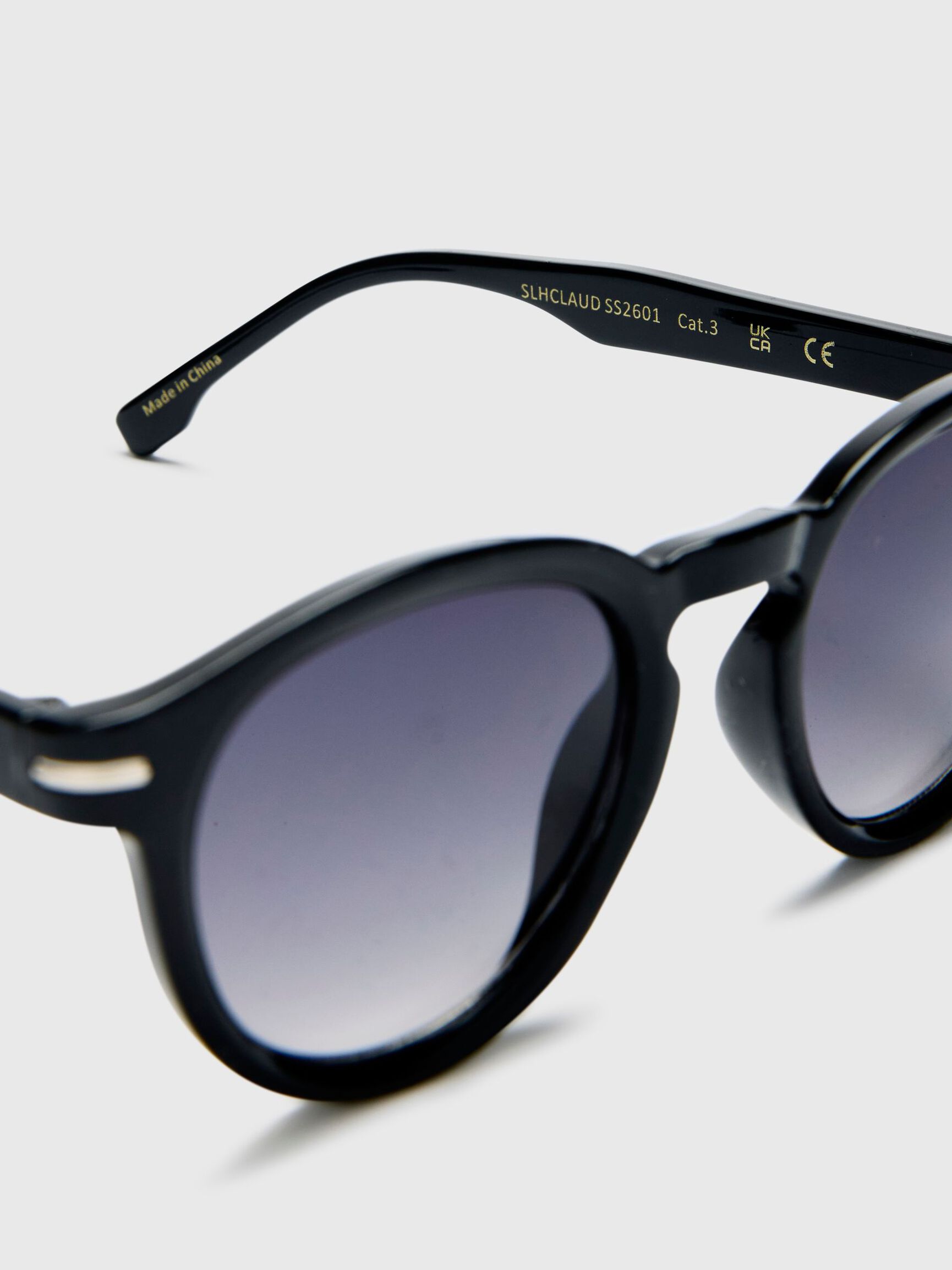 RUNDE SONNENBRILLE, Black, highres