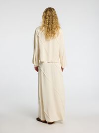 VISCOSE BLEND MAXI SKIRT, Birch, highres