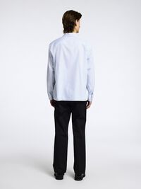 100% BOMULD OVERSHIRT, Sky Blue, highres
