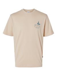 IMPRIMÉ EN COTON T-SHIRT, Fog, highres
