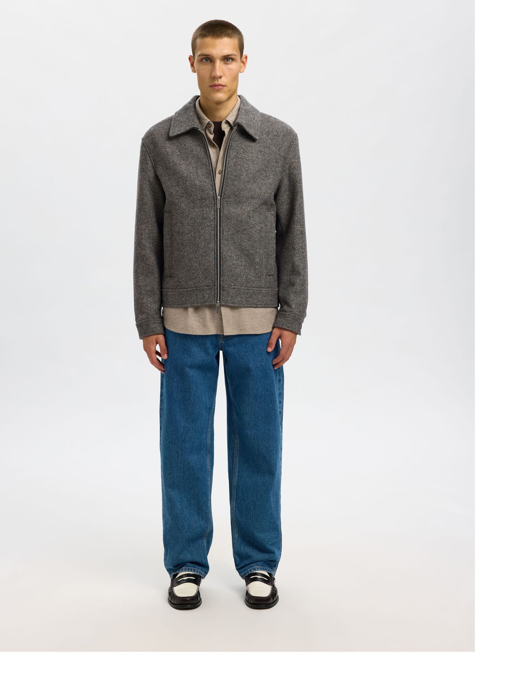 WOLLMIX KURZJACKE, Black, highres