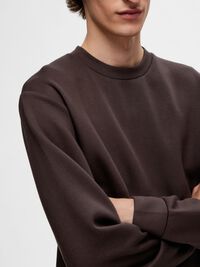 VISCOSE BLEND SWEATSHIRT, Chocolate Torte, highres